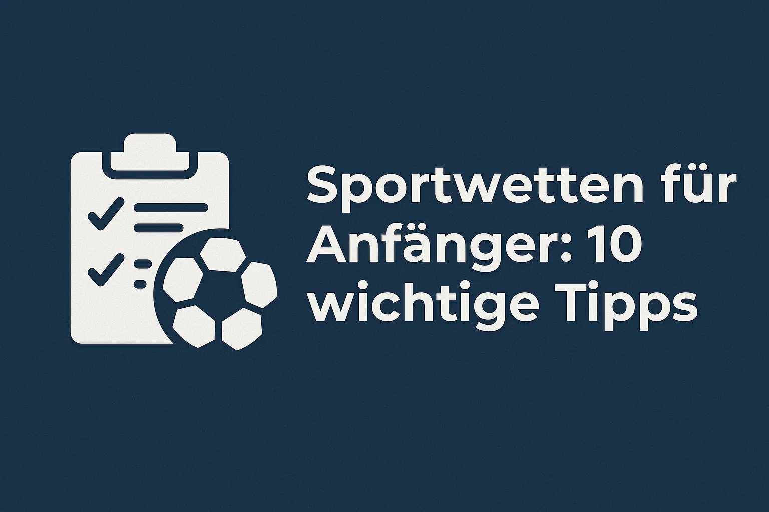 Sportwetten für Anfänger: 10 wichtige Tipps